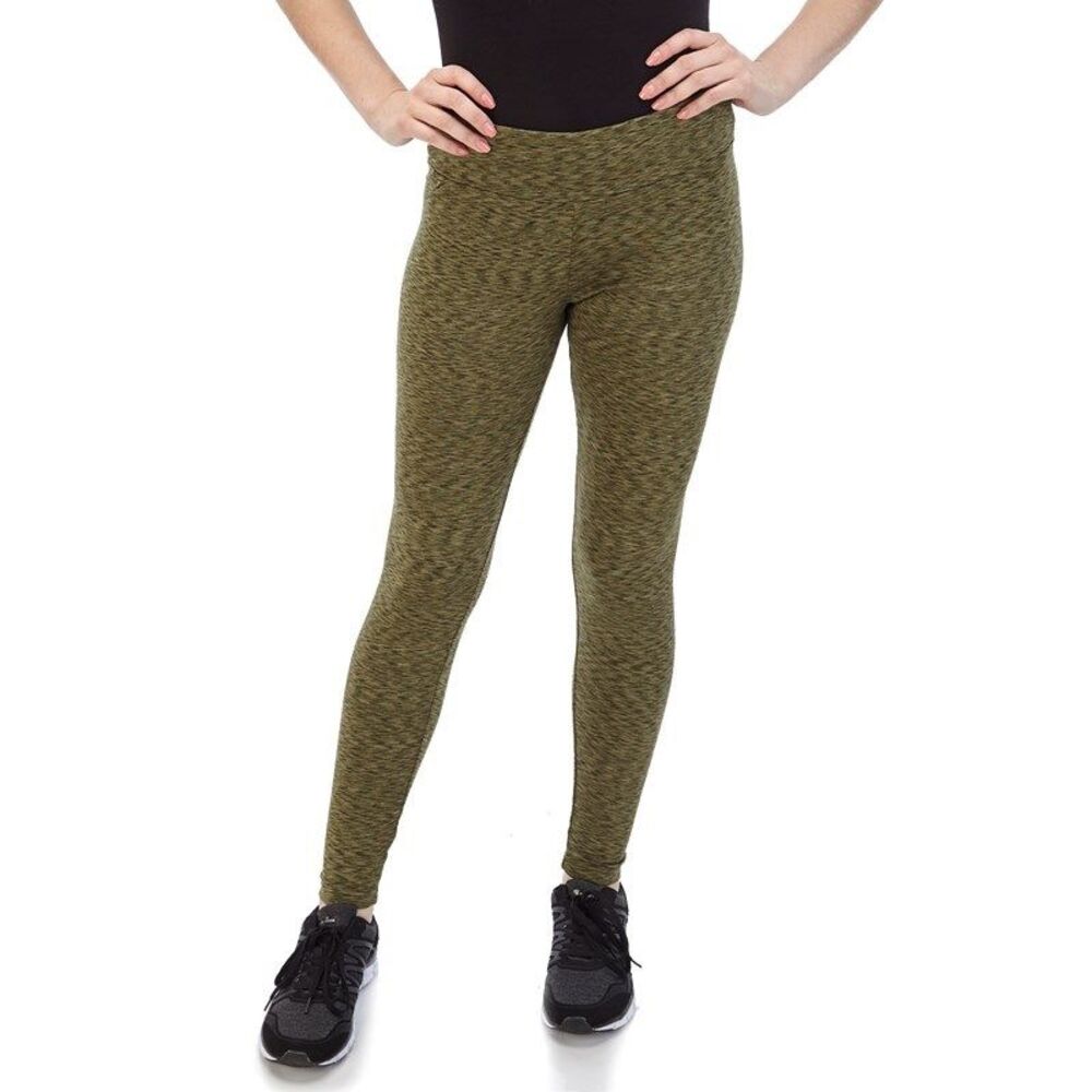 NWT BALLY TOTAL FITNESS WOMENS FLEECE ATHLETIC YOGA LEGGINGS SIZE M